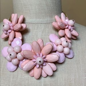 Shades of Pink Floral Statement Necklace